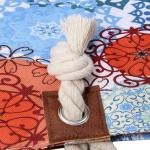 Grote waterafstotende strandtas met rits Retro Chic