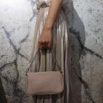 Jennie G323 Echt lederen schoudertas handtas clutch kleine tas avondtas 23x13cm, zwart, Small