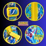 Sonic the Hedgehog Tasche für Jungen, Design Sonic, Verstellbare Tasche, Geschenk für Kinder und Jugendliche