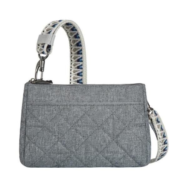 Unisex Boho Anti-Diefstal Clutch Crossbody, Grijs Heather, grijs-heide
