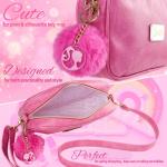 Barbie Schoudertas voor meisjes met afneembare riem, binnenvak en rits - geschenken, roze