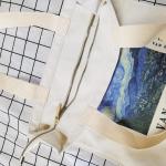 Draagtas, Draagtassen Dames, Boodschappentas, Schoudertas Stoffen Tas, Katoenen Tas, Jute Tas, Met Vintage Print, Canvas Tote Bag om te winkelen School