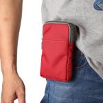 Heren mobiele telefoon heuptas met clip, schoudertas mobiele telefoon heren klein, 6,9 inch verticale kleine mobiele telefoon schoudertassen buiktas heuptasje met karabijnhaak en r