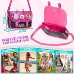 Handtas voor Meisje met Lol Unicorn Doll, Diva en Queen Bee, Blinkend Paars en Zwart Crossbody Tas, Trendy Tassen Meisjes, Gift for Girls