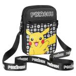Schoudertas Cross-Body Bag voor Kinderen - Verstelbare Riem Kids Pikachu Kleine Reistas - Gamer Gifts, Zwarte Pikachu, Eén maat
