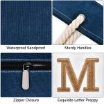 Strandtas, grote tote tassen, dames, tas, shopper, reistas, waterdicht, weekendtas, strandtas, XXL, familie, opvouwbare schoudertas, sporttas, geschenken voor vrouwen, donkerblauw-