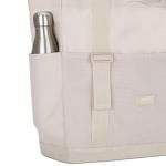 Smilla Strandtas met ritssluiting voor dames en heren, gezinsvakantie, sport, zwemmen, boodschappentas van gerecycled PET, waterafstotend, Zand, Eén maat