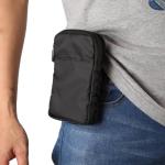 Heuptas voor mobiele telefoon, voor heren, zwart, 6,9 inch (16,9 cm), kleine mobiele telefoon, schoudertas, holster, schoudertas, mobiele telefoon met riemclip, mobiele telefoon, h