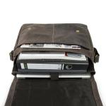SID & VAIN Laptoptas, messenger bag, echt leer, Spencer, XL, groot, geschikt voor een 15inch-laptop, schoudertas, laptopvak, heren