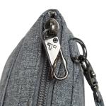Unisex Boho Anti-Diefstal Clutch Crossbody, Grijs Heather, grijs-heide