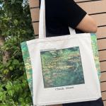 Draagtas, Draagtassen Dames, Boodschappentas, Schoudertas Stoffen Tas, Katoenen Tas, Jute Tas, Met Vintage Print, Canvas Tote Bag om te winkelen School