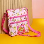 Pokémon Pikachu Eevee Schoudertas voor meisjes, modieuze tassen voor meisjes en jongeren, originele geschenken, officiële merchandising, roze, Roze Aop, One size