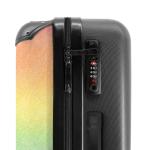 NoBoringSuitcases.com Kinderkoffer, hand, harde koffer met TSA-slot, jongens en meisjes, trolley, reiskoffer, draagtas, rolkoffer, klein of middelgroot, 37 regenboogkleuren, kinder