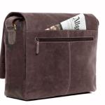 SID & VAIN Laptoptas, messenger bag, echt leer, Spencer, XL, groot, geschikt voor een 15inch-laptop, schoudertas, laptopvak, heren