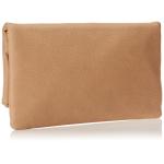 Southampton rits Foldover Clutch, Taupe, One Size