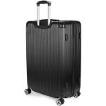 BRUBAKER Londen Reiskoffer, hardshell-koffer, trolley met cijferslot, 4 wielen en comfortabele handgrepen, ABS rolkoffer, robuust en licht, zwart, koffer