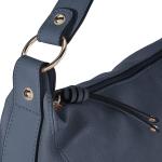 Caia schoudertas voor dames, crossbody bag, middelgroot, blauw, 33x15,5x28,5, 002595