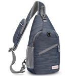 ZOMAKE Borstzak Sling Bag voor heren, diefstalbestendig, crossbody tas voor mannen en vrouwen, schoudertas voor outdoor, fietsen, reizen, wandelen