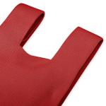 Vrouwen Handvat Tassen Polsbandjes Effen Kleur Gift Bag Cross-Body Gebreide Mouw Knoop Tas Kleine Leuke Draagbare Portemonnee Opvouwbare Tote, Solid-rood