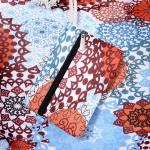 Grote waterafstotende strandtas met rits Retro Chic