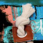 Grote waterafstotende strandtas met rits Abstract Art