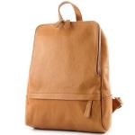 Modamoda.de T138 Italiaanse damesrugzak van leer, Camel2021, Medium