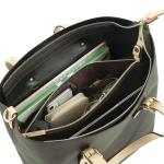Ella Tote Bag L - Dames Handtassen Vrouwen Grote Handtas, Shopper Werk Schoudertas - Olijf
