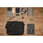 Oxford lederen schoudertas I Laptoptas tot 15 inch I Boodschappentas van echt buffelleer in vintage look I Leren tas I Schoudertas I Werktas I 38x10x31cm I Zwart
