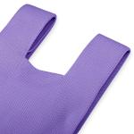 Vrouwen Handvat Tassen Polsbandjes Effen Kleur Gift Bag Cross-Body Gebreide Mouw Knoop Tas Kleine Leuke Draagbare Portemonnee Opvouwbare Tote, Paars, Solid-paars