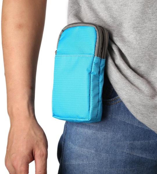 Gsm-heuptas voor heren, klein, mobiele telefoon schoudertas met portemonnee voor heren, 6 inch mobiele telefoon schoudertas holster portefeuille mobiele telefoon met riemclip mobie