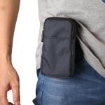 Heuptas voor mobiele telefoon met riemclip, schoudertassen mobiele telefoon heren klein, 6,9 inch verticale heren kleine mobiele telefoon schoudertas heuptas heuptasje met karabijn